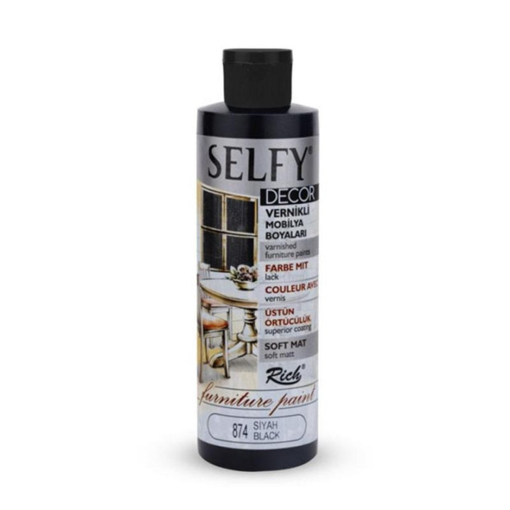 Pintura Selfy Decor Furniture Rich 240cc. Black