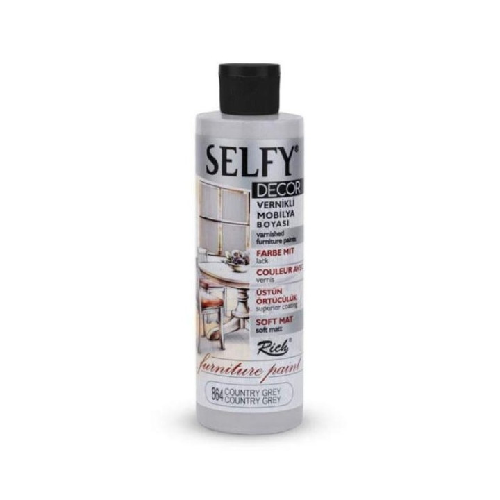 Pintura Selfy Decor Furniture Rich 240cc. Country Grey