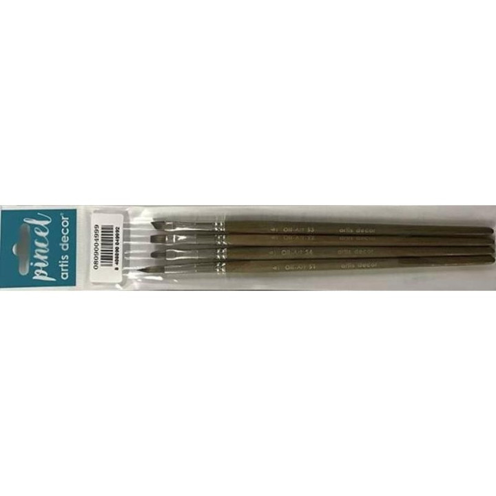 Set4 Pinceles Oil-Art S1 S2 S3 S4 (Ns 6-6-6-6) Artis Decor