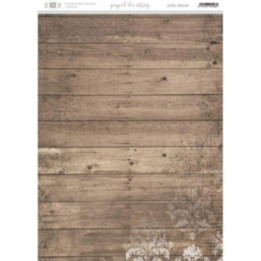 Papel Arroz Dec. Adhesivo Artis Decor 29.7X42Cm. Madera Damasco