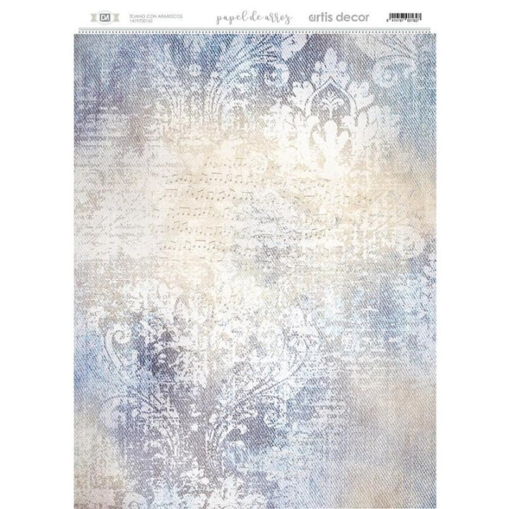 Papel Arroz Dec. Artis Decor 29.7X42Cm . Tejano Con Arabescos