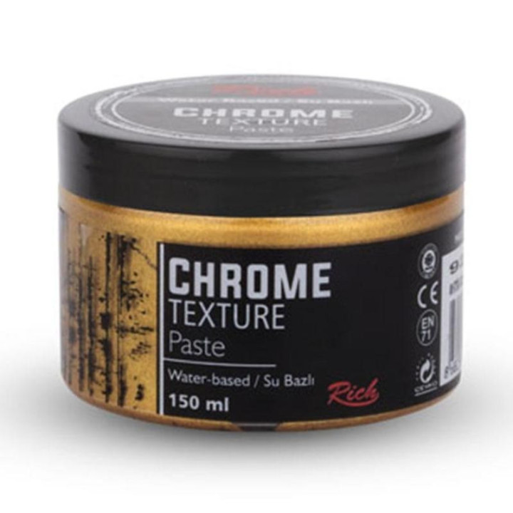 Pasta Textura Chrome Rich 150cc. Antique Gold