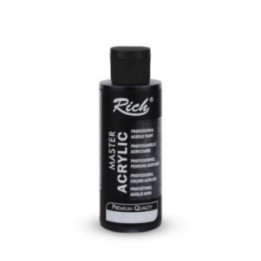 Pintura Master Acrylic Rich 120cc. Black
