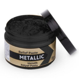 Pasta Relieve Metallic Rich 150cc. Black