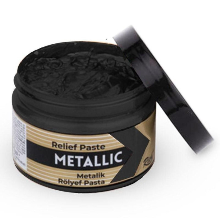 Pasta Relieve Metallic Rich 150cc. Black