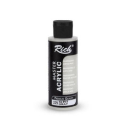 Pintura Master Acrylic Rich 120cc. Grey