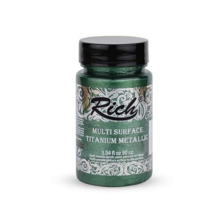 Pintura Multisuperficie Titanium Metallic Rich 90cc. Green