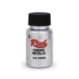 Pintura Chrome Metallic Rich 50cc. Silver