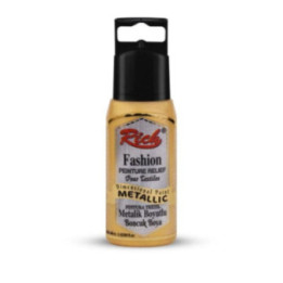 Pintura Dimensional Metalica Rich 60cc. Gold
