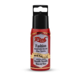 Pintura Dimensional Metalica Rich 60cc. Red