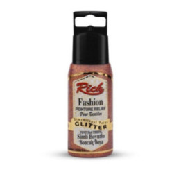 Pintura Dimensional Glitter Rich 60cc. Bronze