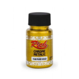 Pintura Chrome Metallic Rich 50cc. Pure Gold