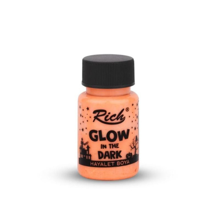 Pintura Glow In The Dark Rich 50cc. Orange