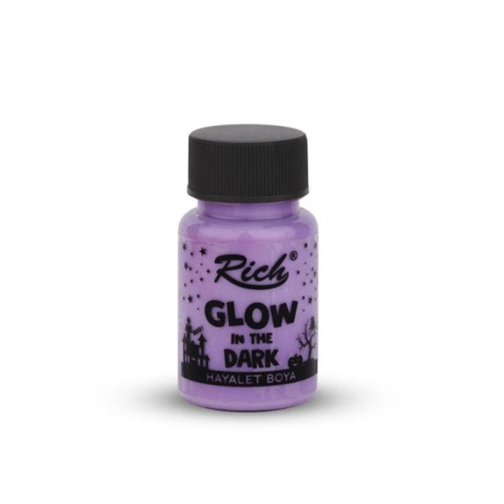 Pintura Glow In The Dark Rich 50cc. Pink