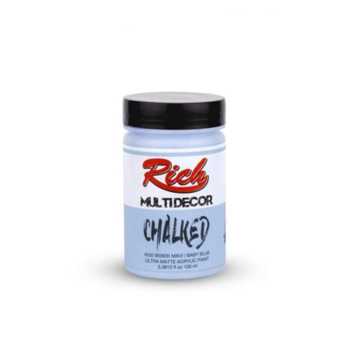 Pintura Multidecor Chalked Rich 100cc. Baby Blue
