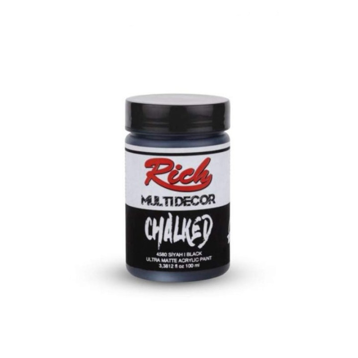 Pintura Multidecor Chalked Rich 100cc. Black