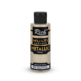 Pintura Multisuperficie Metalica Rich 120cc. Honey Foam