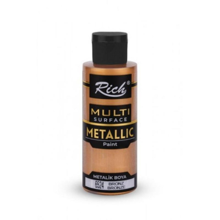 Pintura Multisuperficie Metalica Rich 120cc. Bronze