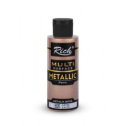 Pintura Multisuperficie Metalica Rich 120cc. Latte
