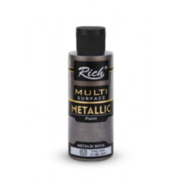 Pintura Multisuperficie Metalica Rich 120cc. Stone Grey