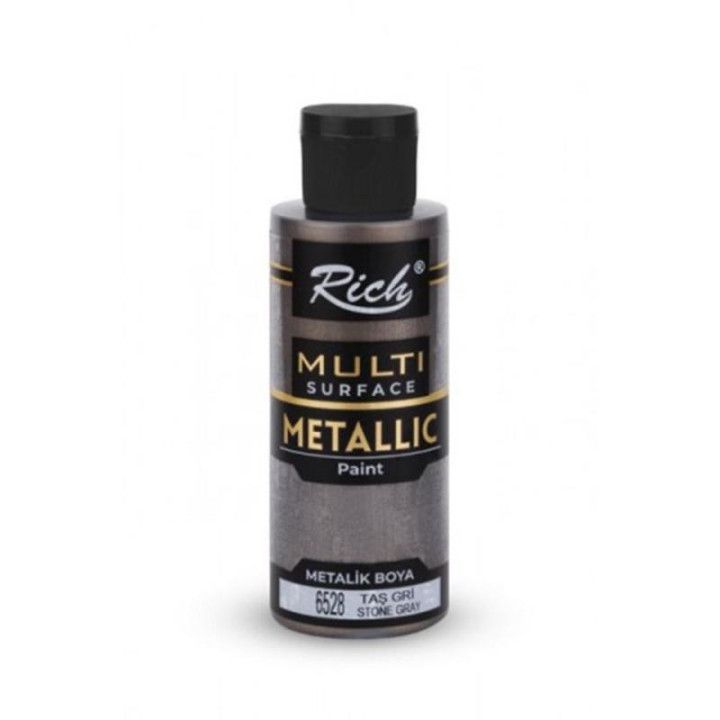 Pintura Multisuperficie Metalica Rich 120cc. Stone Grey