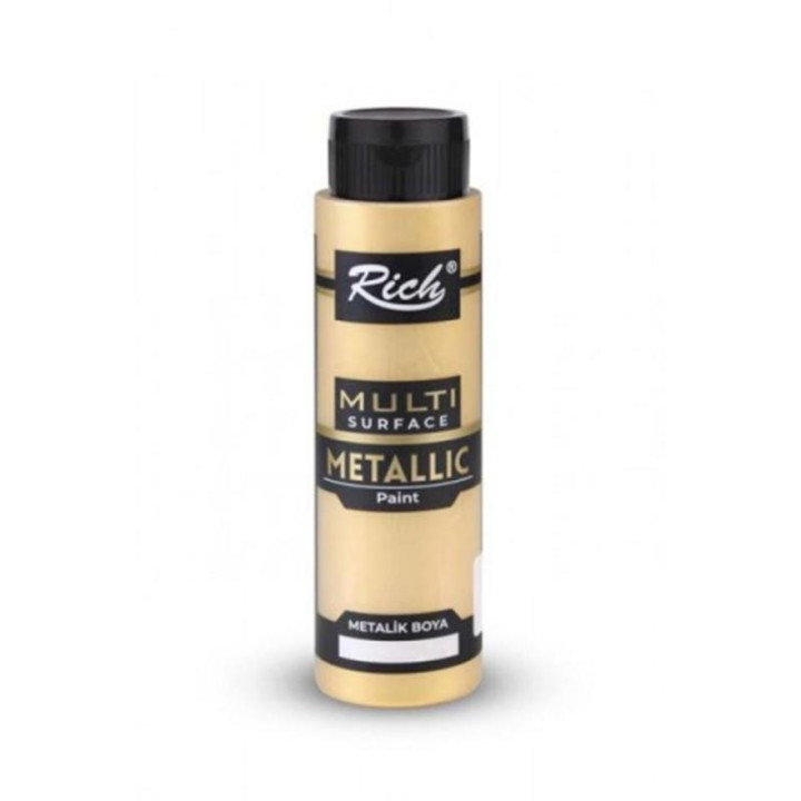 Pintura Multisuperficie Metalica Rich 500cc. Gold