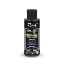 Pintura Metallics Acrylic Rich 120cc. Plum