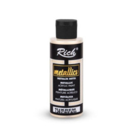 Pintura Metallics Acrylic Rich 120cc. Cream