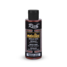 Pintura Metallics Acrylic Rich 120cc. Vermilion Brown