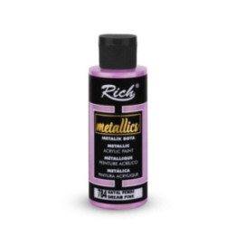 Pintura Metallics Acrylic Rich 120cc. Dream Pink