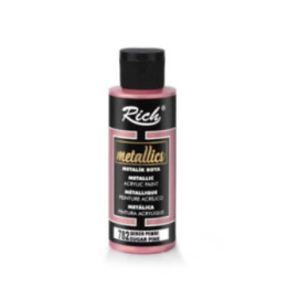 Pintura Metallics Acrylic Rich 120cc. Sugar Pink