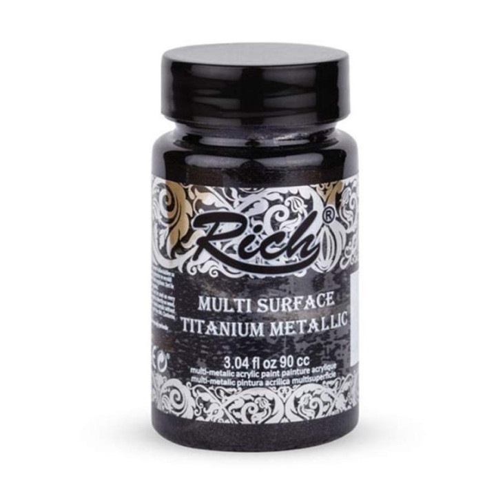 Pintura Multisuperficie Titanium Metallic Rich 90cc. Black