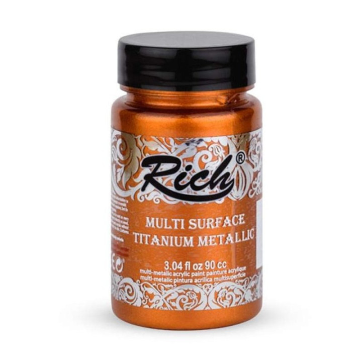 Pintura Multisuperficie Titanium Metallic Rich 90cc.  Copper