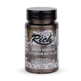 Pintura Multisuperficie Titanium Metallic Rich 90cc. Stone Grey