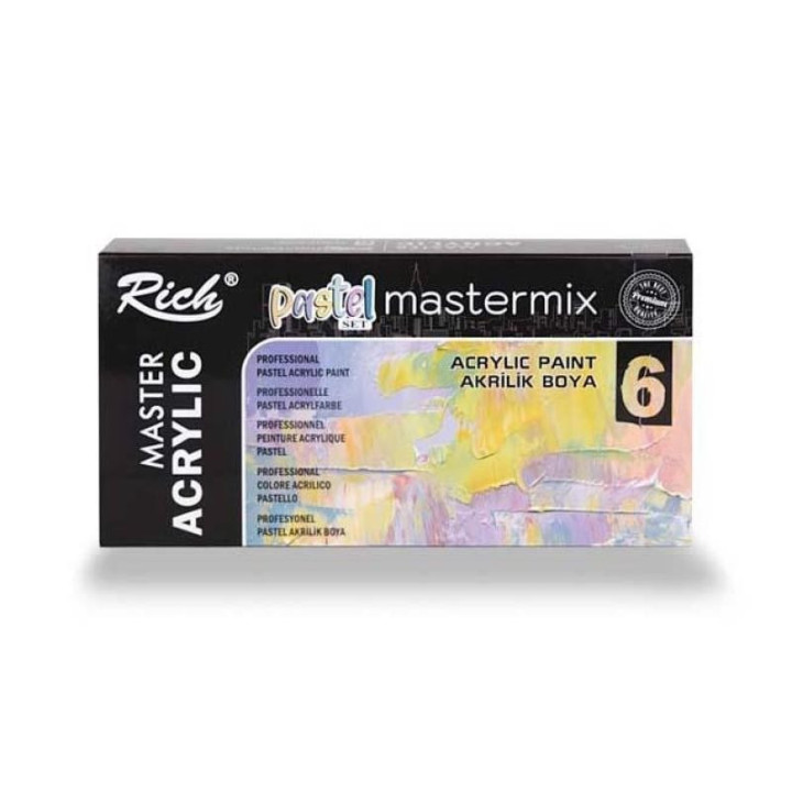 Mastermix Pastel Set 6 Colores 60cc. Rich