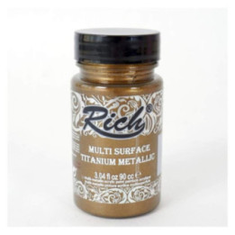 Pintura Multisuperficie Titanium Metallic Rich 90cc. Mayan Gold