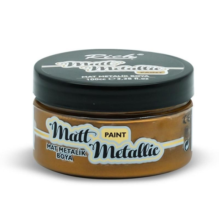 Pintura Matt Metallic Rich 100cc. Maya Gold