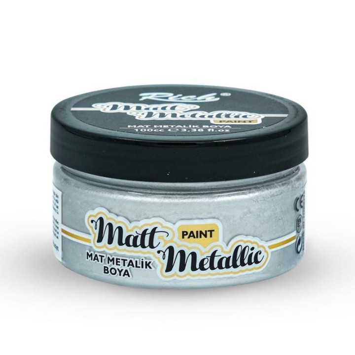 Pintura Matt Metallic Rich 100cc. Silver