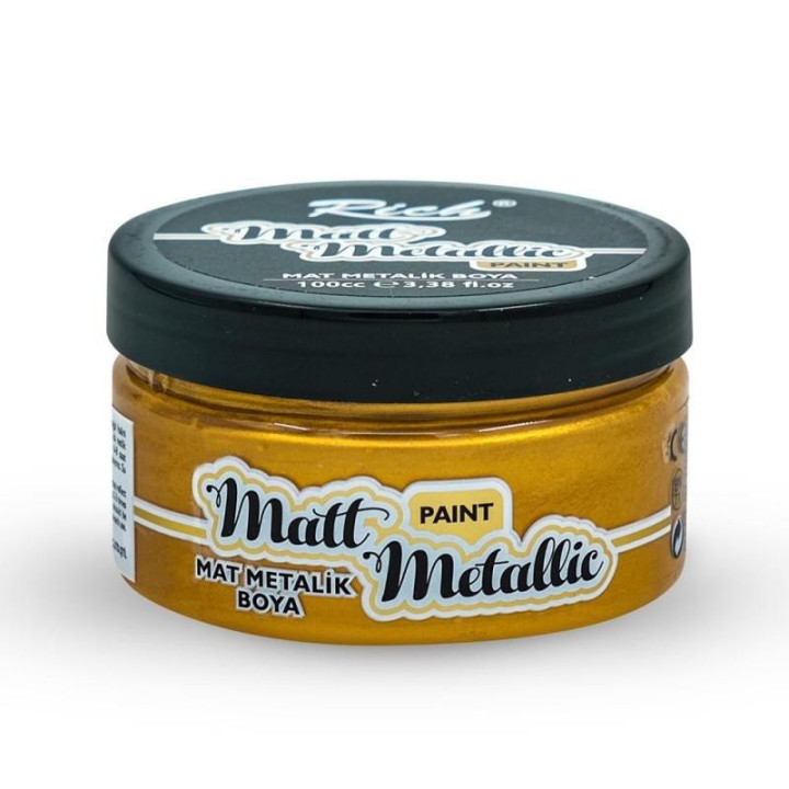 Pintura Matt Metallic Rich 100cc. Antique Gold