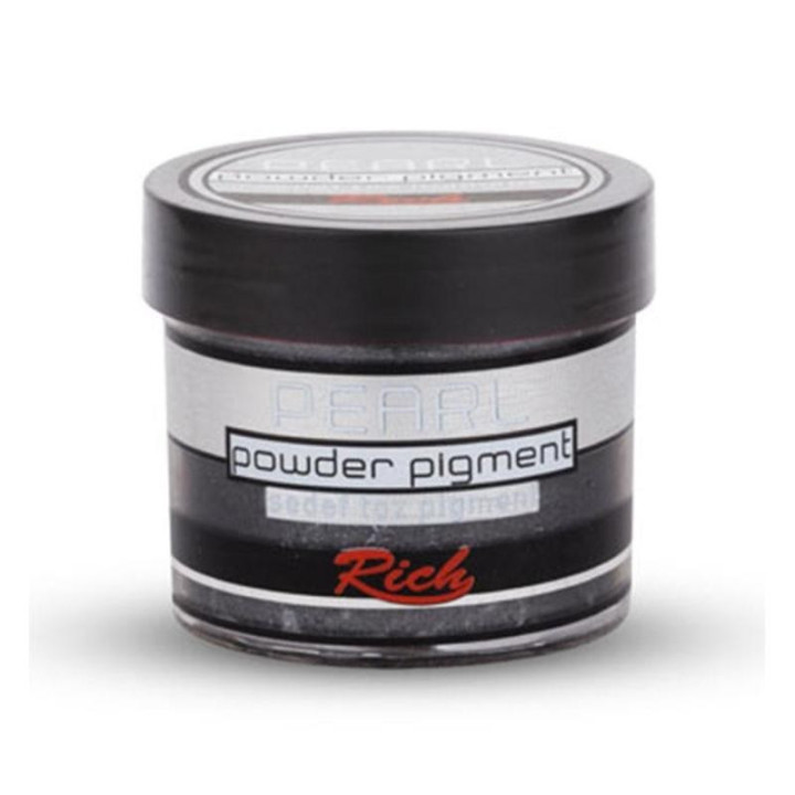 Pigmento En Polvo Perlado Rich 60cc. Black