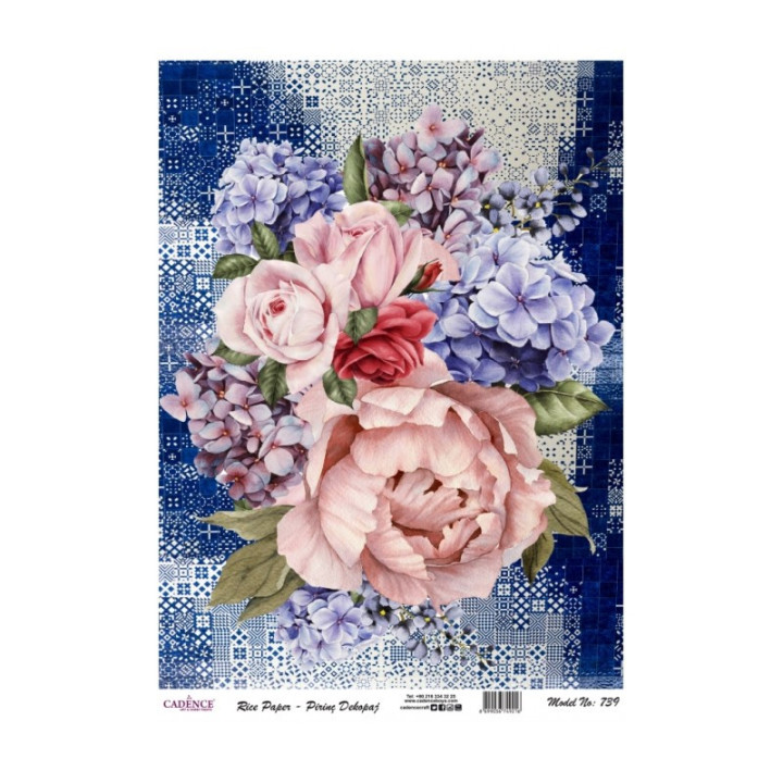 Papel de Arroz Collage Flores