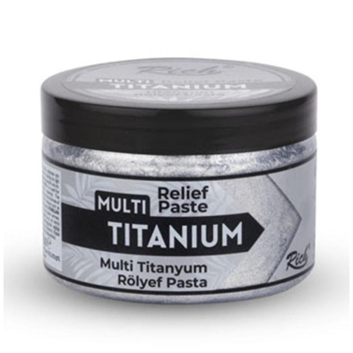 Pasta Textura Titanium Rich 150cc. Silver