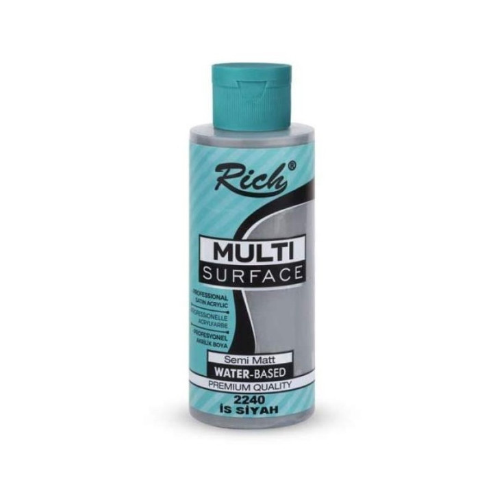 Pintura Multisuperficie Rich 120cc. Carbon Black