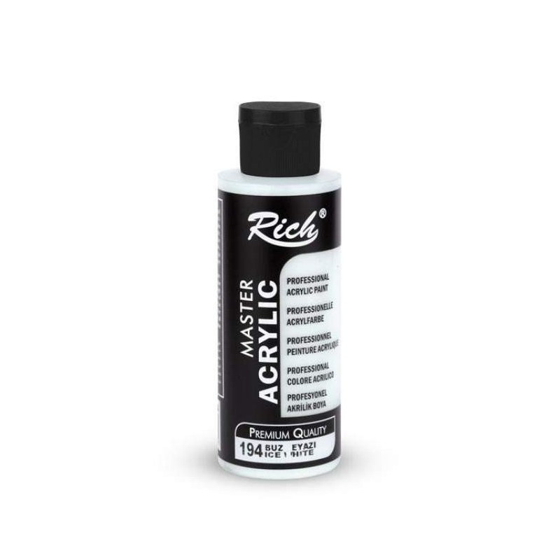 PINTURA MASTER ACRYLIC RICH 120cc. ICE WHITE