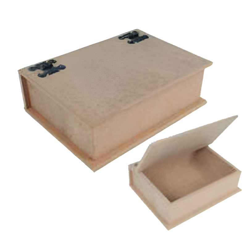 CAJA FORMA LIBRO MDF 20’5×16×7cm.