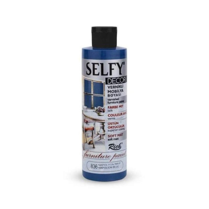 Pintura Selfy Decor Furniture Rich 240cc. Napolyon Blue