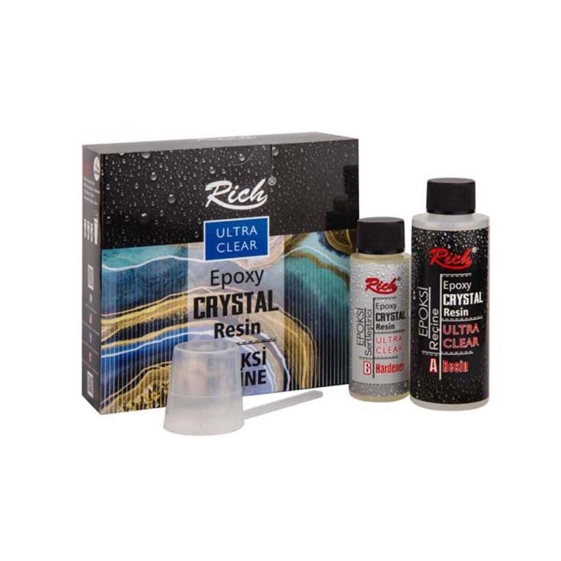 EPOXY CRYSTAL RESIN 120+60cc. TRANSPARENTE RICH