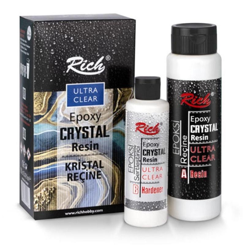 EPOXY CRYSTAL RESIN 500+250cc. TRANSPARENTE RICH