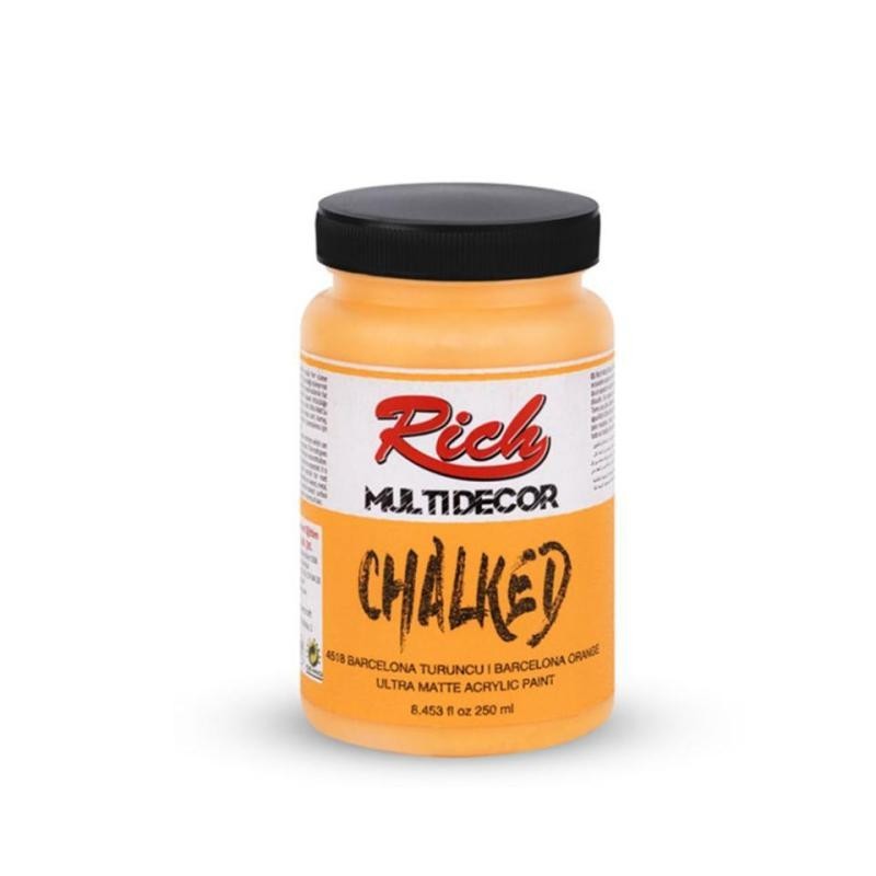 PINTURA MULTIDECOR CHALKED RICH 250cc. BARCELONA ORANGE