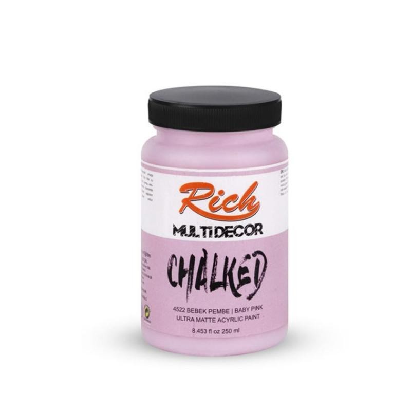 PINTURA MULTIDECOR CHALKED RICH 250cc. BABY PINK